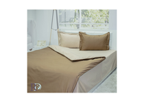 Спално бельо комплекти » Спален комплект Roxyma Двуцветен Светло Кафяво - Бежово