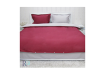 Спално бельо комплекти » Спален комплект Roxyma Двуцветен Бордо - Сиво