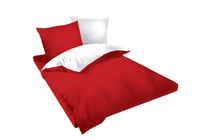 Спално бельо комплекти » Спален комплект Dilios Двулицев Червено - Бяло